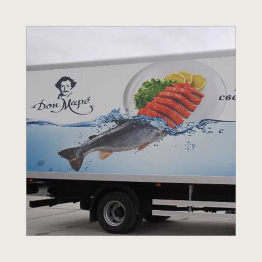 Реклама на автотранспорте для ресторана «Дон Маре»