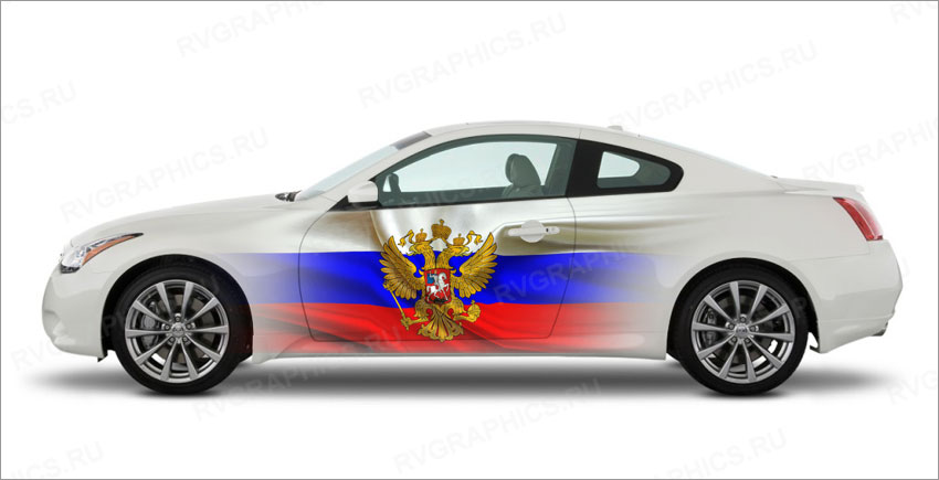 Герб России на дверь авто