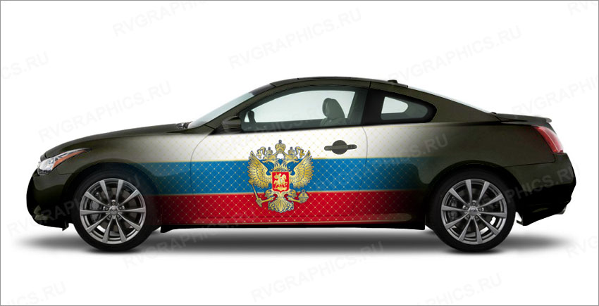 Герб России на дверь авто